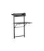 Table de Balcon en Métal Borneo 120cm Noir-1