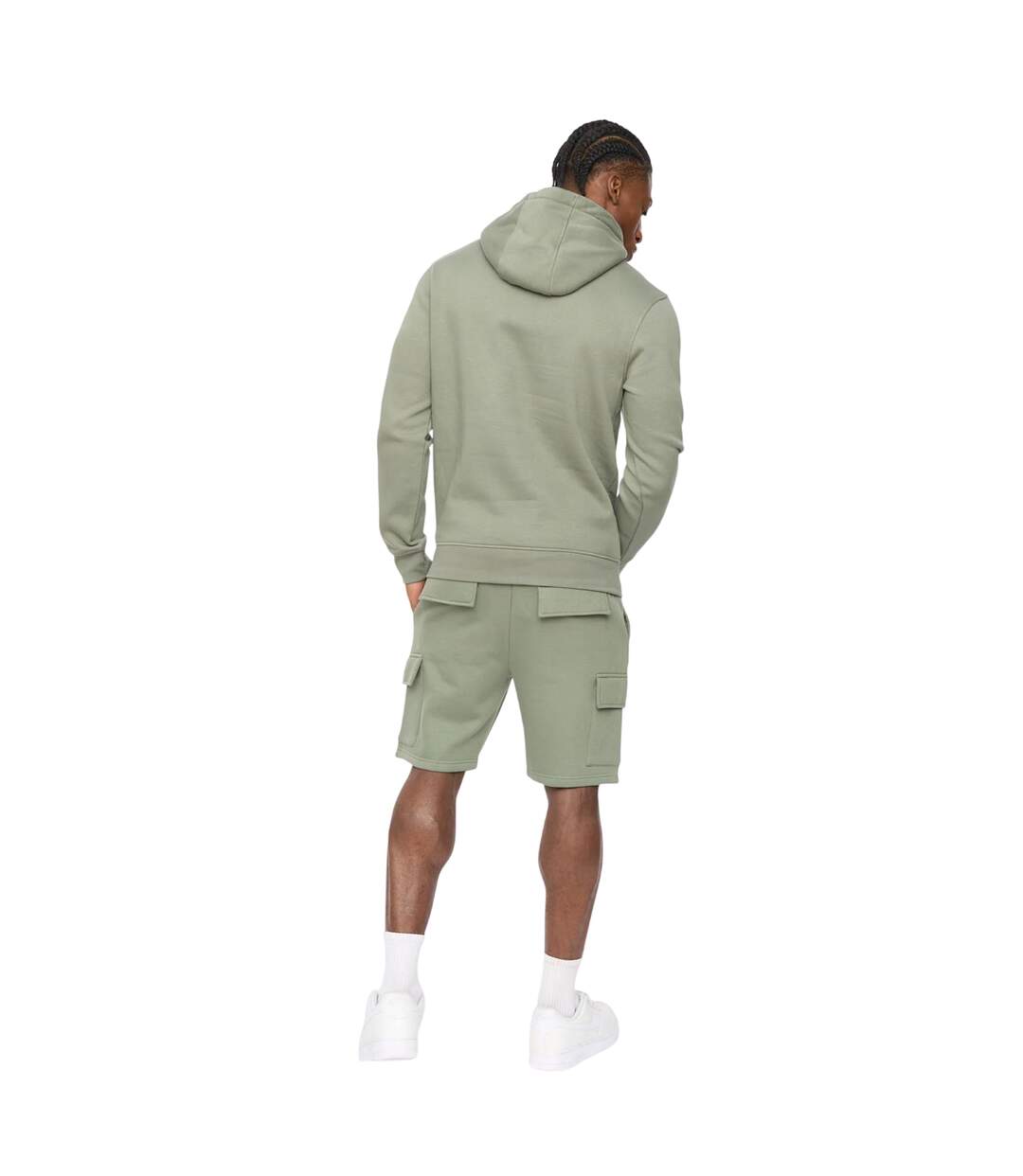 Mens Bardon Hoodie Olive Crosshatch-4