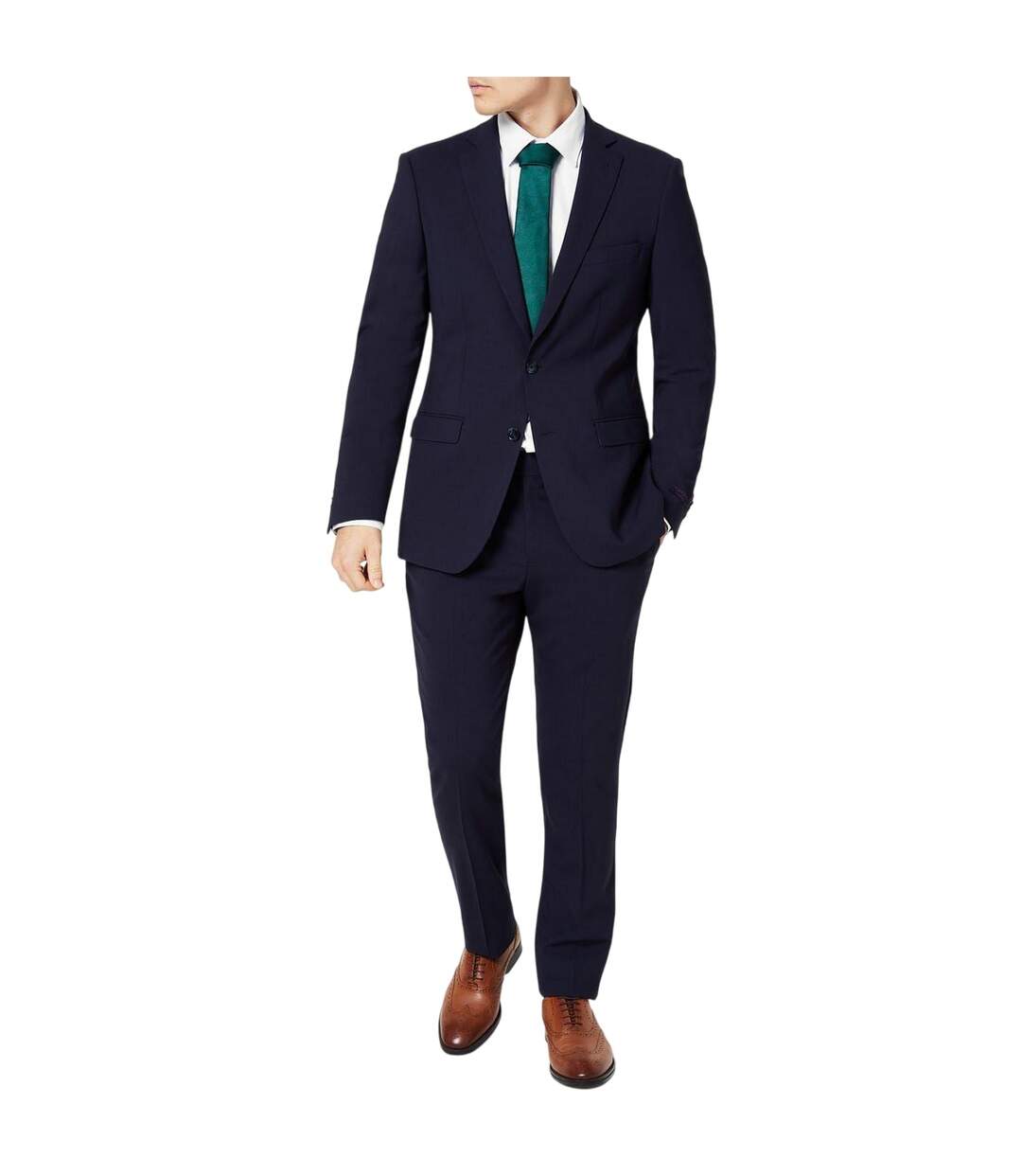 Pantalon De Costume Commerce Homme Bleu Marine Without Prejudice-1