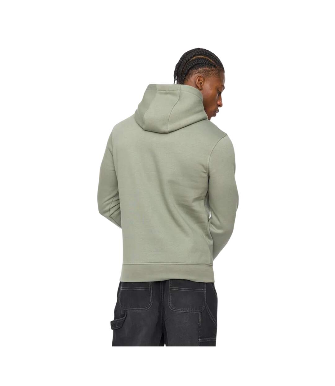Mens Hallfell Hoodie Olive Crosshatch-3