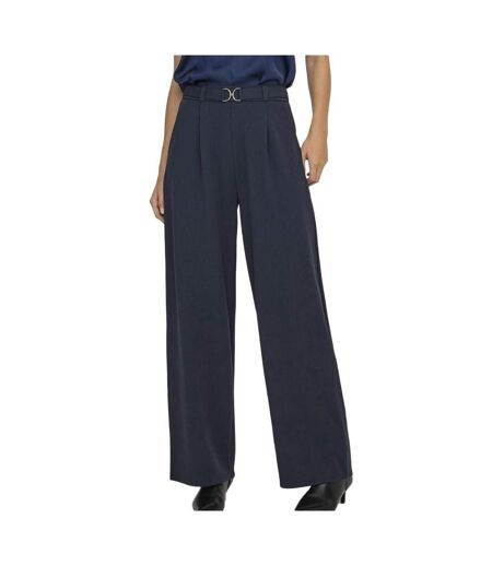 Pantalon fluide marine femme jdy geggo belt