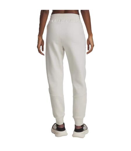 Womens/ladies Unstoppable Fleece Athletic Joggers White Under Armour