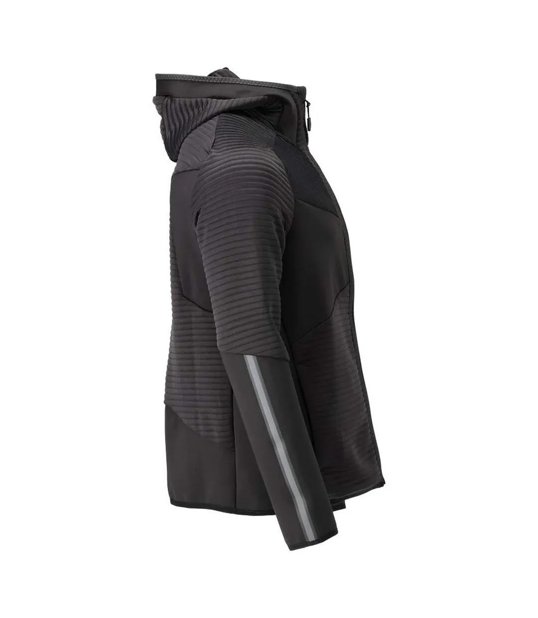 Mens Customised Hooded Fleece Jacket Black Mascot-3