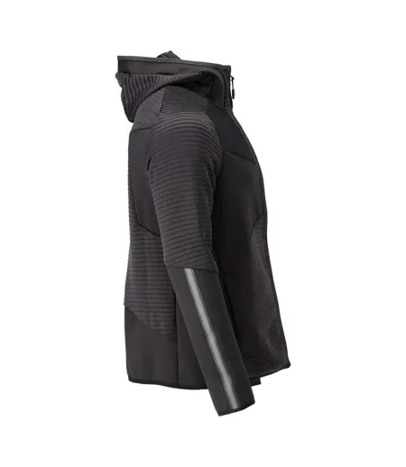 Mens Customised Hooded Fleece Jacket Black Mascot