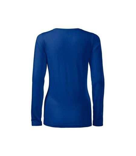 T-shirt Manches Longues Femme Bleu Foncé Malfini