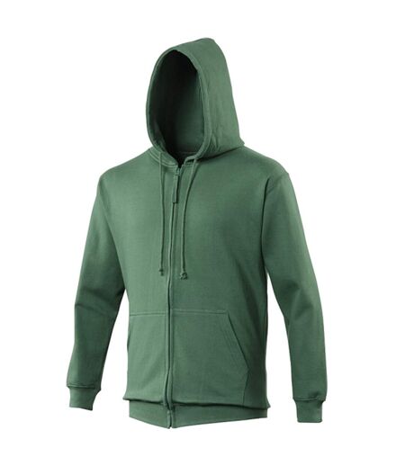 Awdis Plain Mens Hooded Sweatshirt / Hoodie / Zoodie (Bottle Green) - UTRW180
