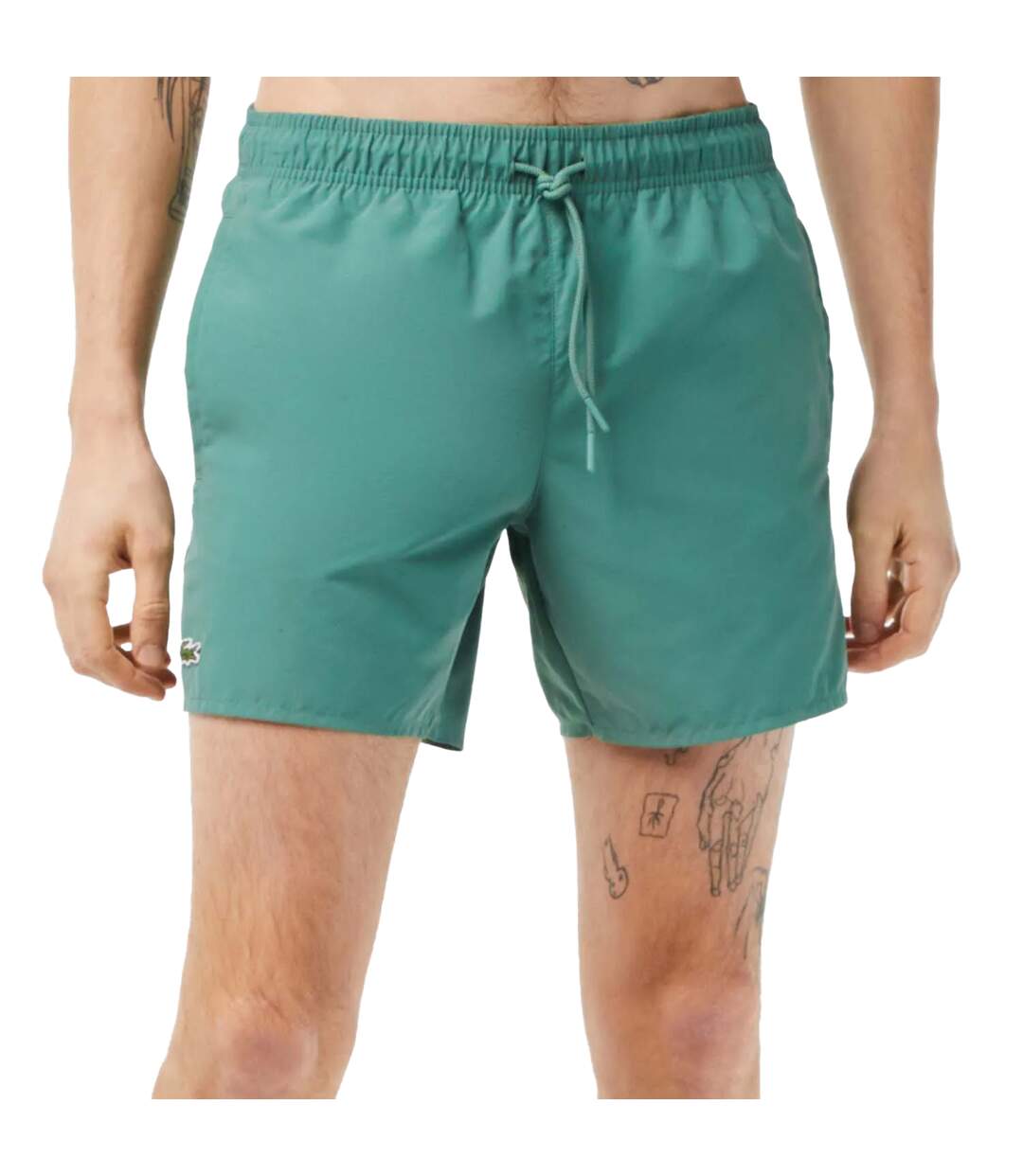 Short de bain homme vert Lacoste-3
