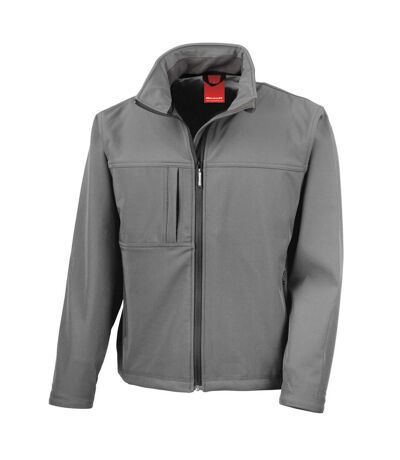 Result Mens Softshell Premium 3 Layer Performance Jacket (Waterproof, Windproof & Breathable) (Workguard Grey) - UTBC2046