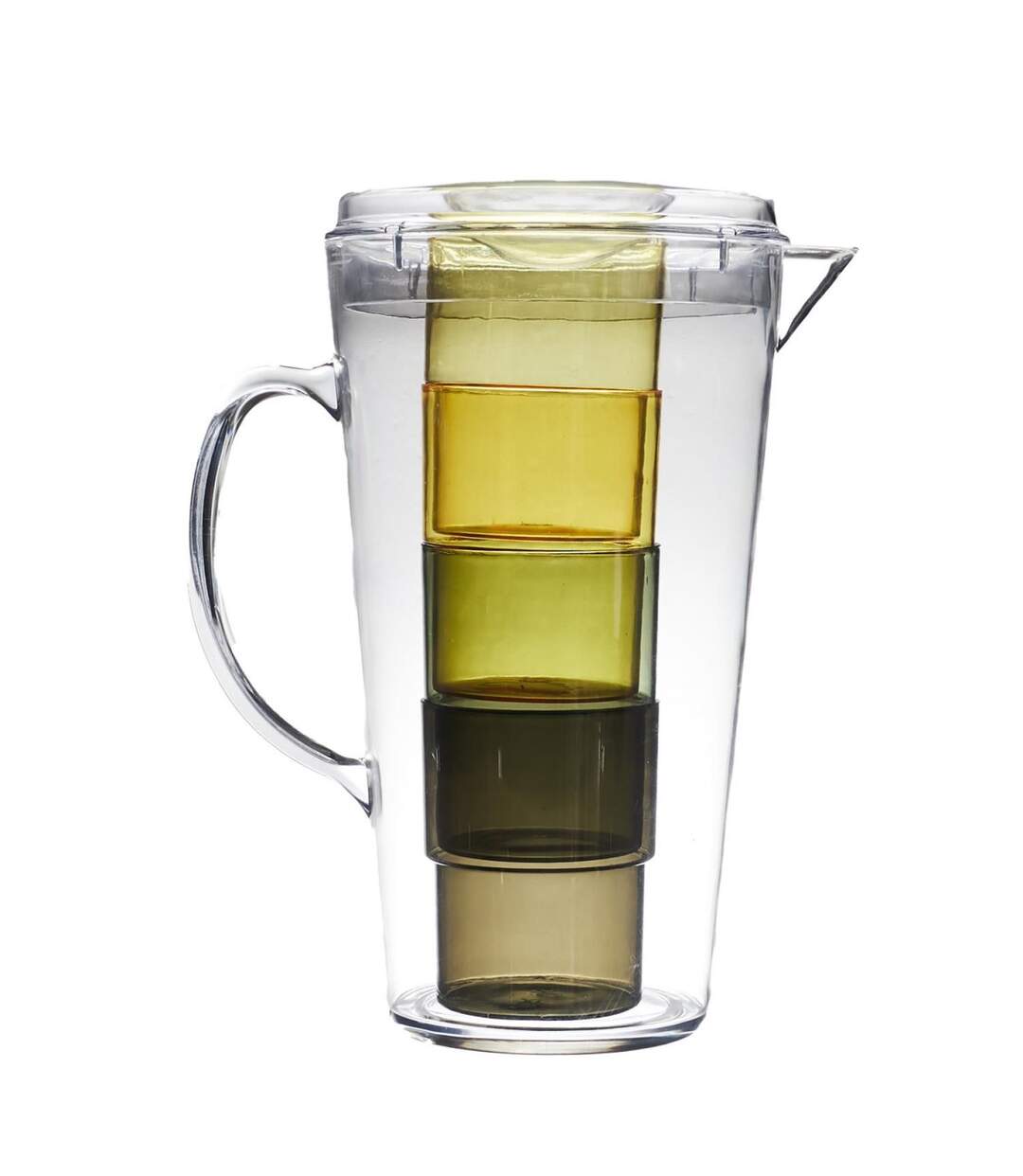 Pichet & 4 Verres Bain de Soleil 25cm Transparent-4