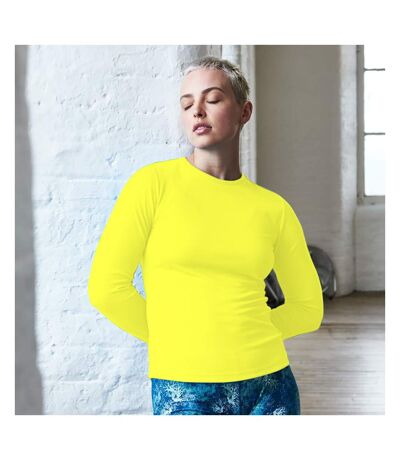 AWDis Just Cool Womens/Ladies Girlie Long Sleeve T-Shirt (Electric Yellow) - UTRW4814