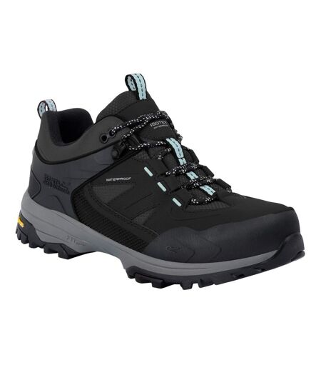 Chaussures De Marche Regen Femme Noir Turquoise Pâle Regatta
