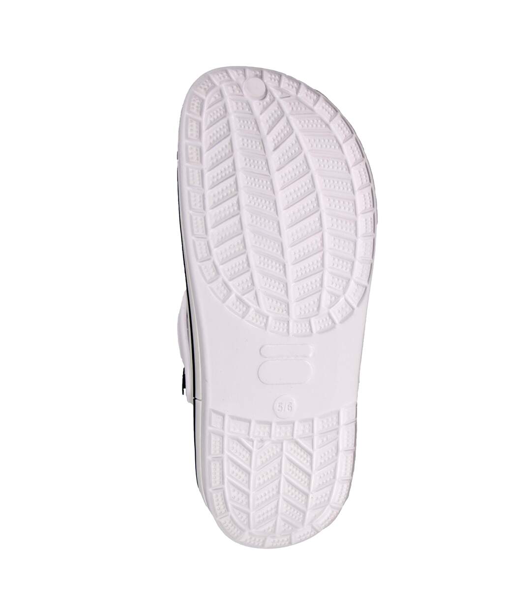 Unisex Adult Contrast Detail Clogs White Keanu-3