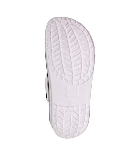 Unisex Adult Contrast Detail Clogs White Keanu