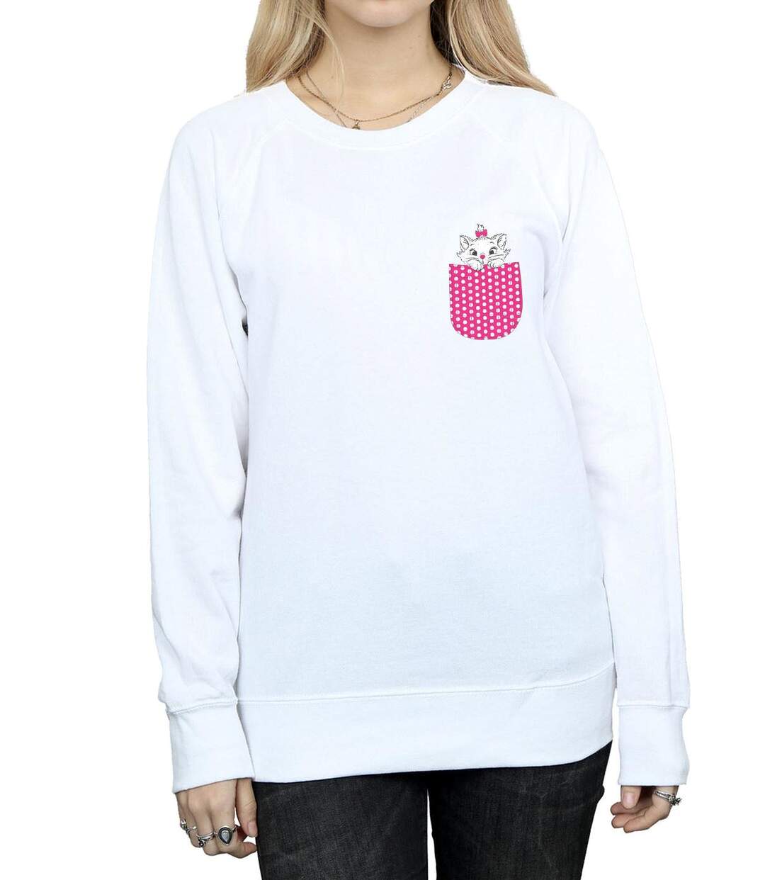 Disney - Sweat ARISTOCATS MARIE CHEST - Femme (Blanc) - UTBI12509-3