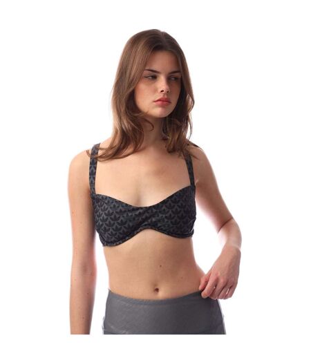 Haut De Maillot De Bain Motif/style Monogramme Femme Noir Adidas
