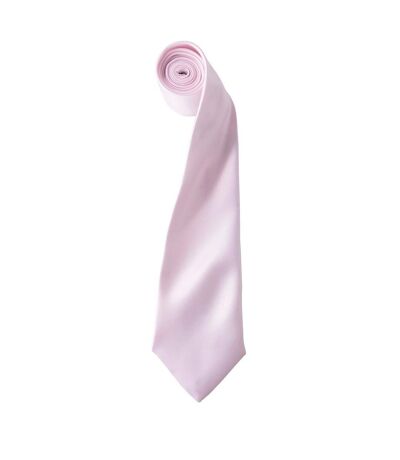 Premier Unisex Adult Colours Satin Tie (Pink) (One Size) - UTPC6853