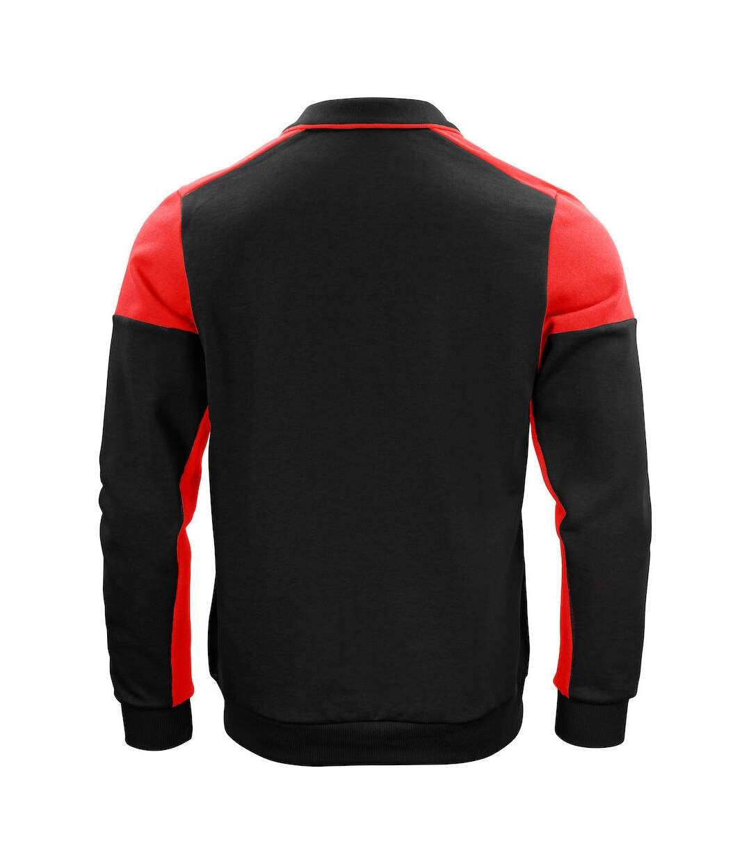 Polo sweat prime adulte noir / rouge Printer-2