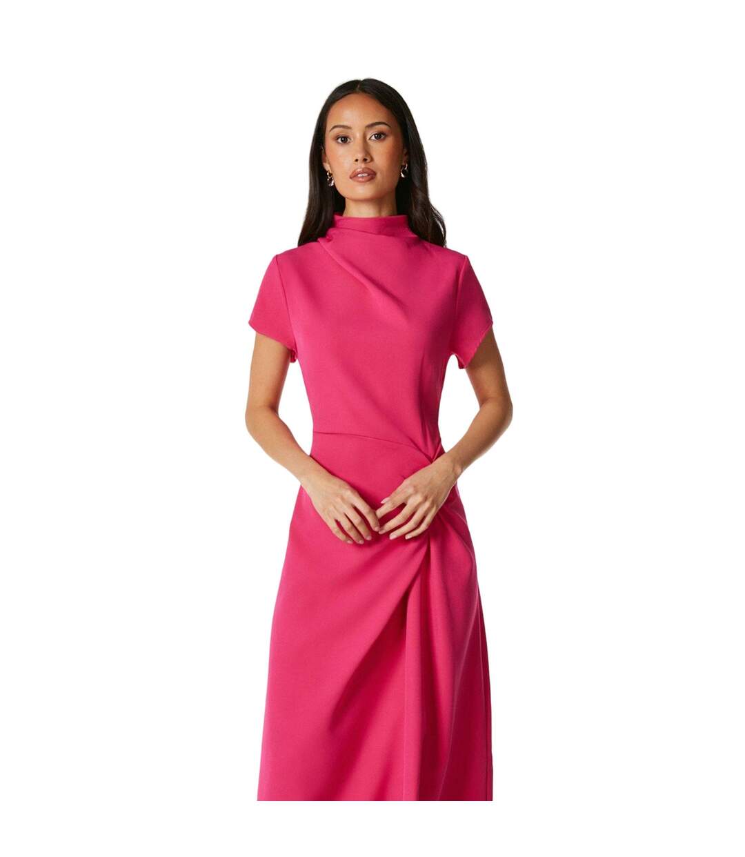 Robe mi-longue occasion femme rose Debenhams-3