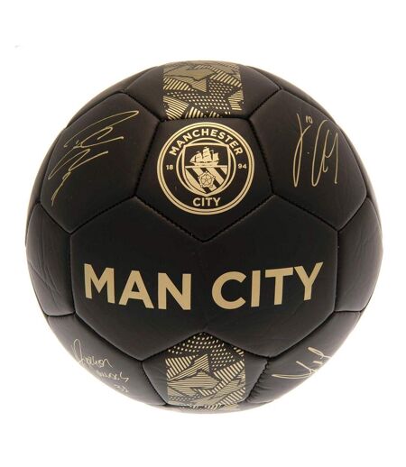 Manchester City FC - Ballon de foot PHANTOM (Noir / Doré) (Taille 5) - UTTA8812