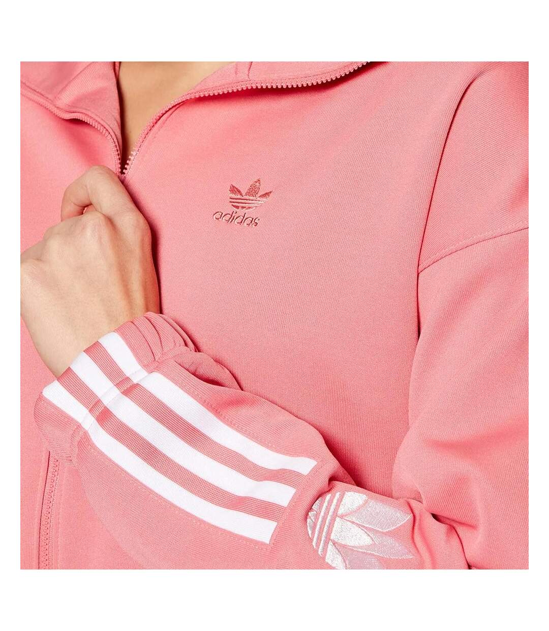 Veste de survêtement Rose Femme Adidas Tracktop - 34-3