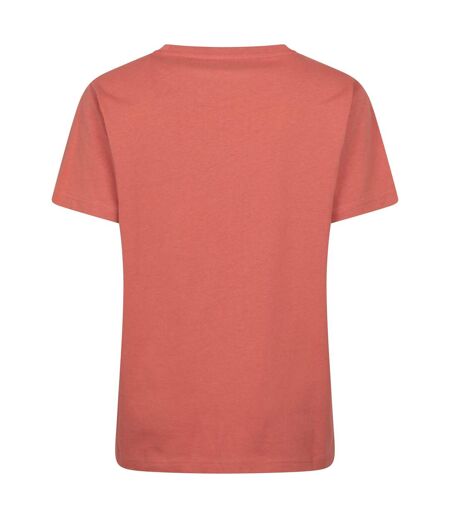 Womens/ladies waterfall relaxed fit t-shirt rust Mountain Warehouse