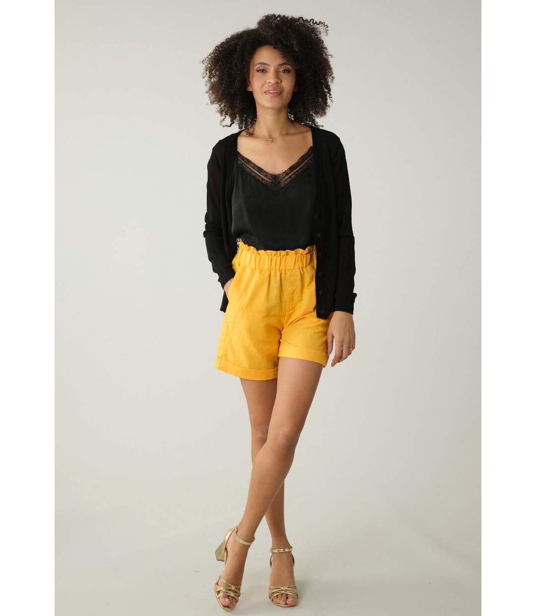 Cardigan avec dos en dentelle pour femme MILSA-2