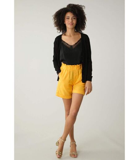Cardigan avec dos en dentelle pour femme MILSA