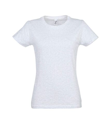 SOLS Womens/Ladies Imperial Heavy Short Sleeve T-Shirt (Ash) - UTPC291