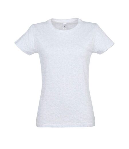 SOLS Womens/Ladies Imperial Heavy Short Sleeve T-Shirt (Ash) - UTPC291