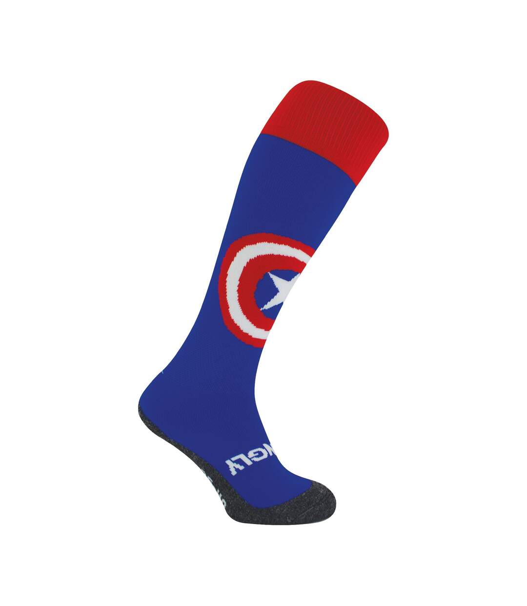 Hingly - Chaussettes de hockey unisexes hautes Captain America-1