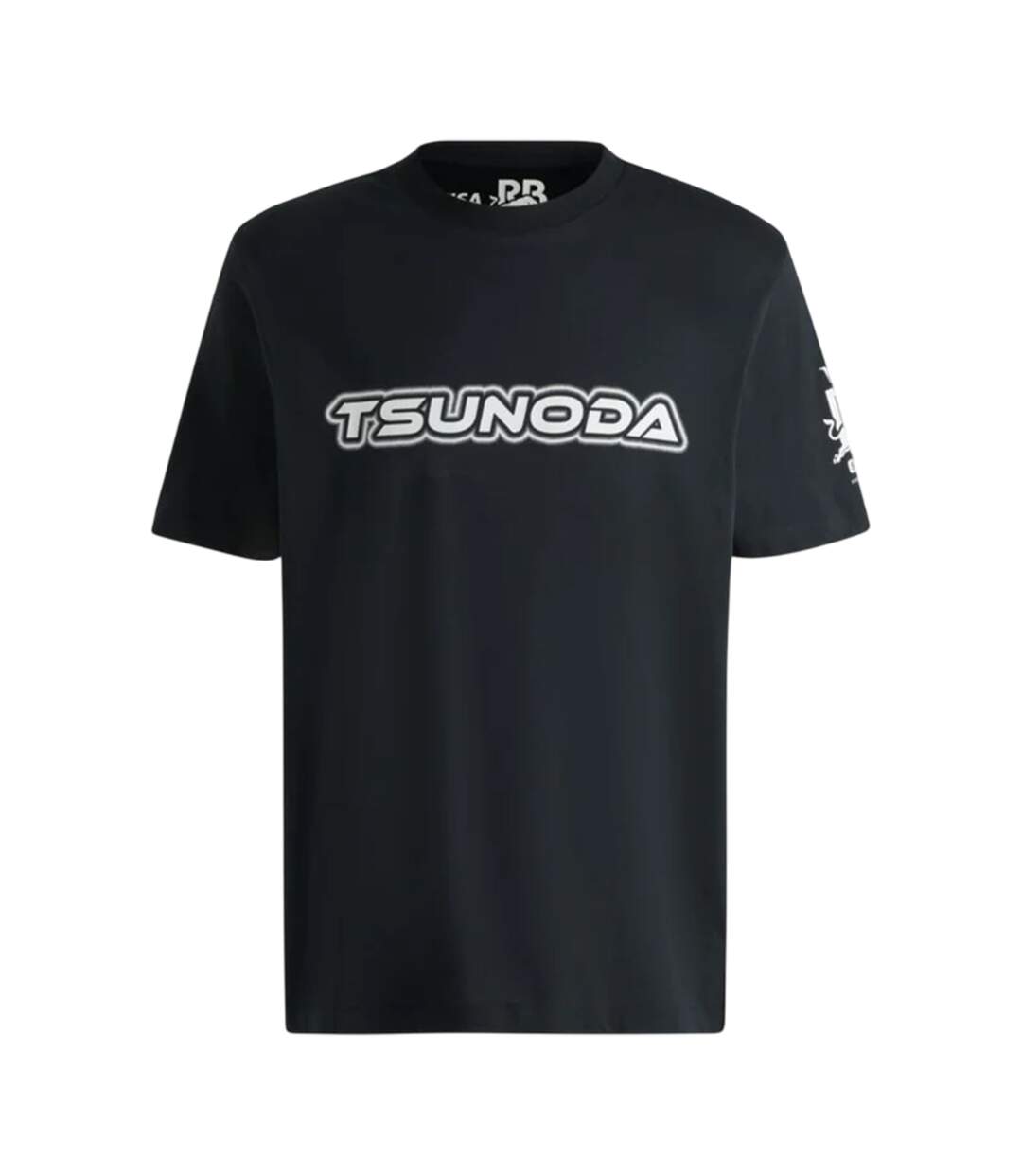 Mens Tsunoda Crew Neck Regular T-shirt Black Hugo-2