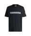 Mens Tsunoda Crew Neck Regular T-shirt Black Hugo-2