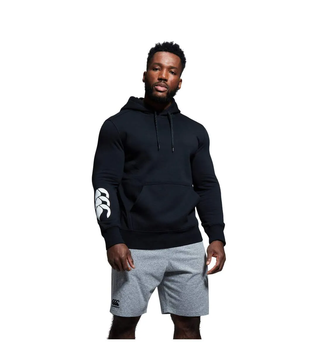 Mens Club Hoodie Black Canterbury-1