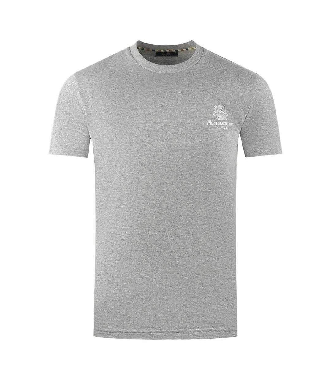 T-shirt Motif Logo London Aldis Homme Gris Aquascutum-1