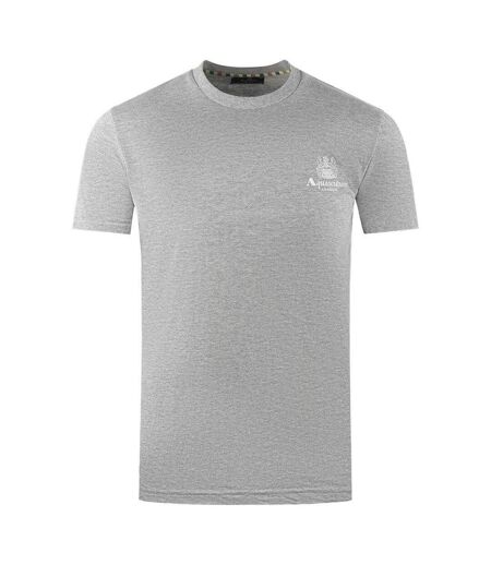 T-shirt Motif Logo London Aldis Homme Gris Aquascutum