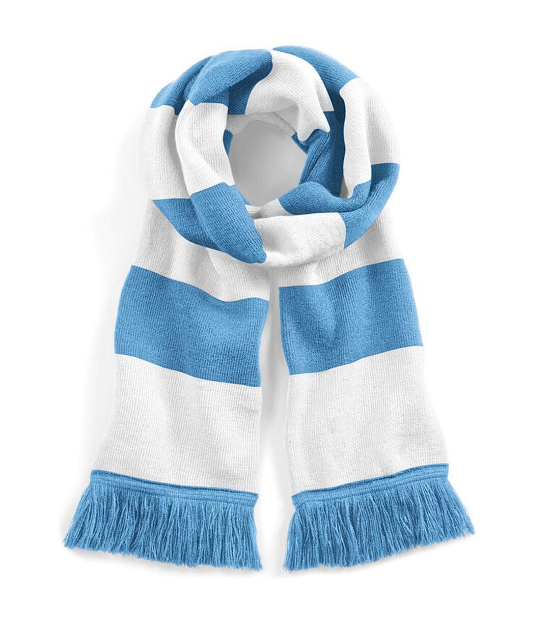Echarpe Varsity Adulte Taille Unique Ciel Blanc Beechfield-1