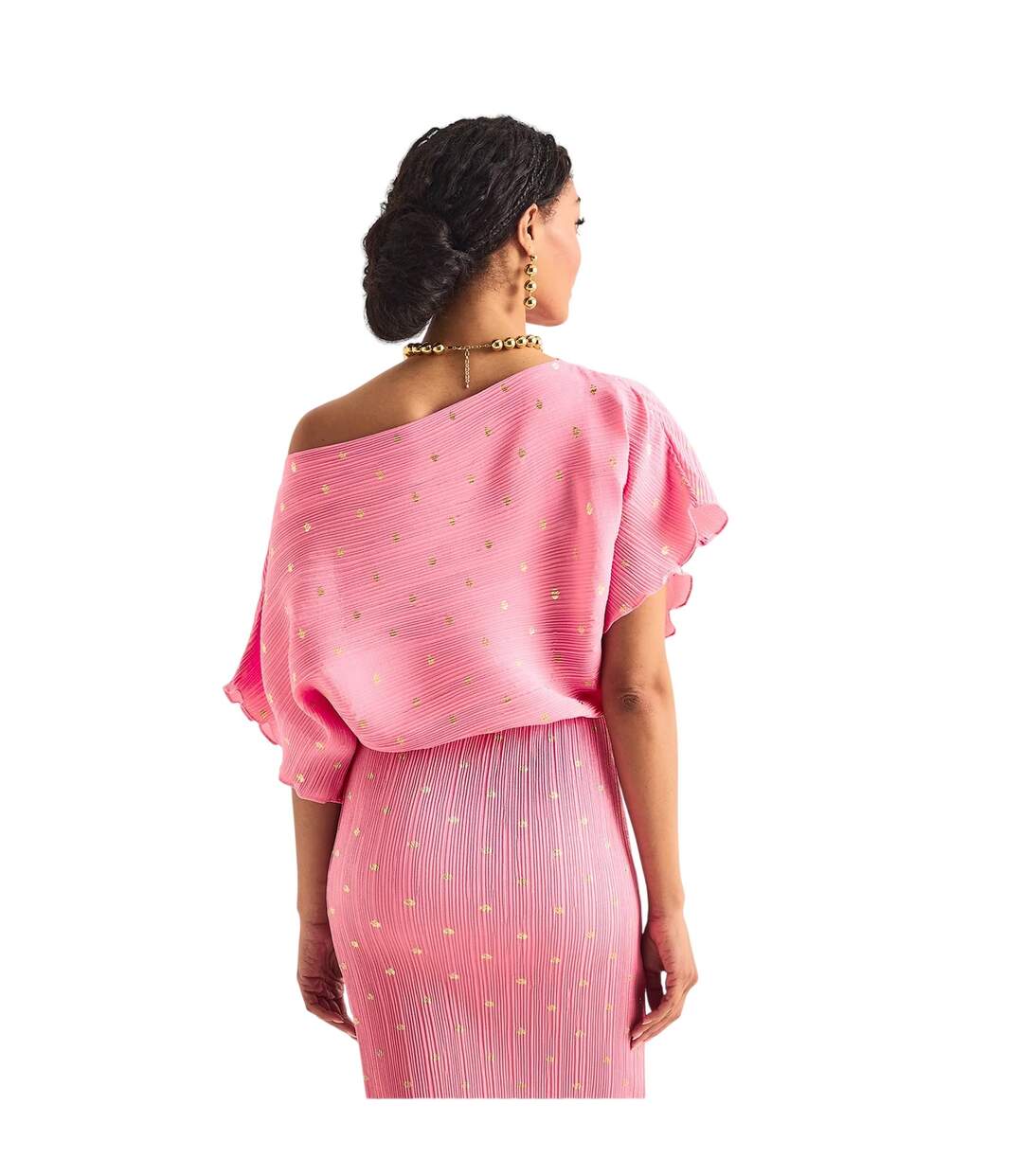 Robe Mi-longue Tilly Femme Rose Never Fully Dressed-4