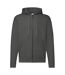 Fruit Of The Loom Mens Hooded Sweatshirt Jacket (Light Graphite) - UTBC1369