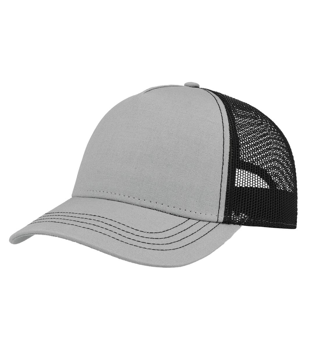 Casquette trucker rapper adulte gris / noir Atlantis-4