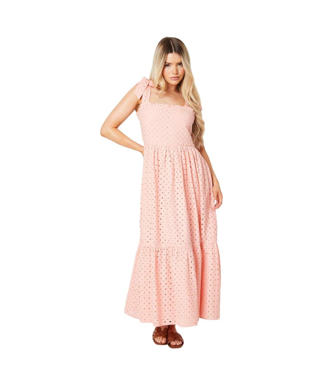 Robe mi-longue femme rose Dorothy Perkins-1