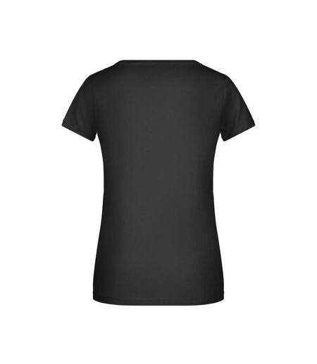 T-shirt Basic Femme Noir James And Nicholson