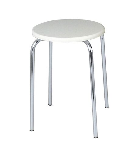 Tabouret pour salle de bain - Blanc