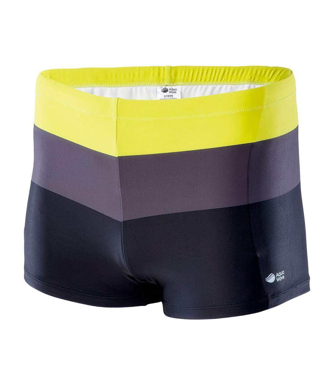 Short De Bain Motif/style À Rayures Homme Jaune Fer Noir Aquawave-3