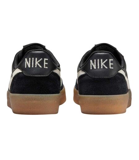 Womens/ladies Leather Flat Trainers Black Gum Nike