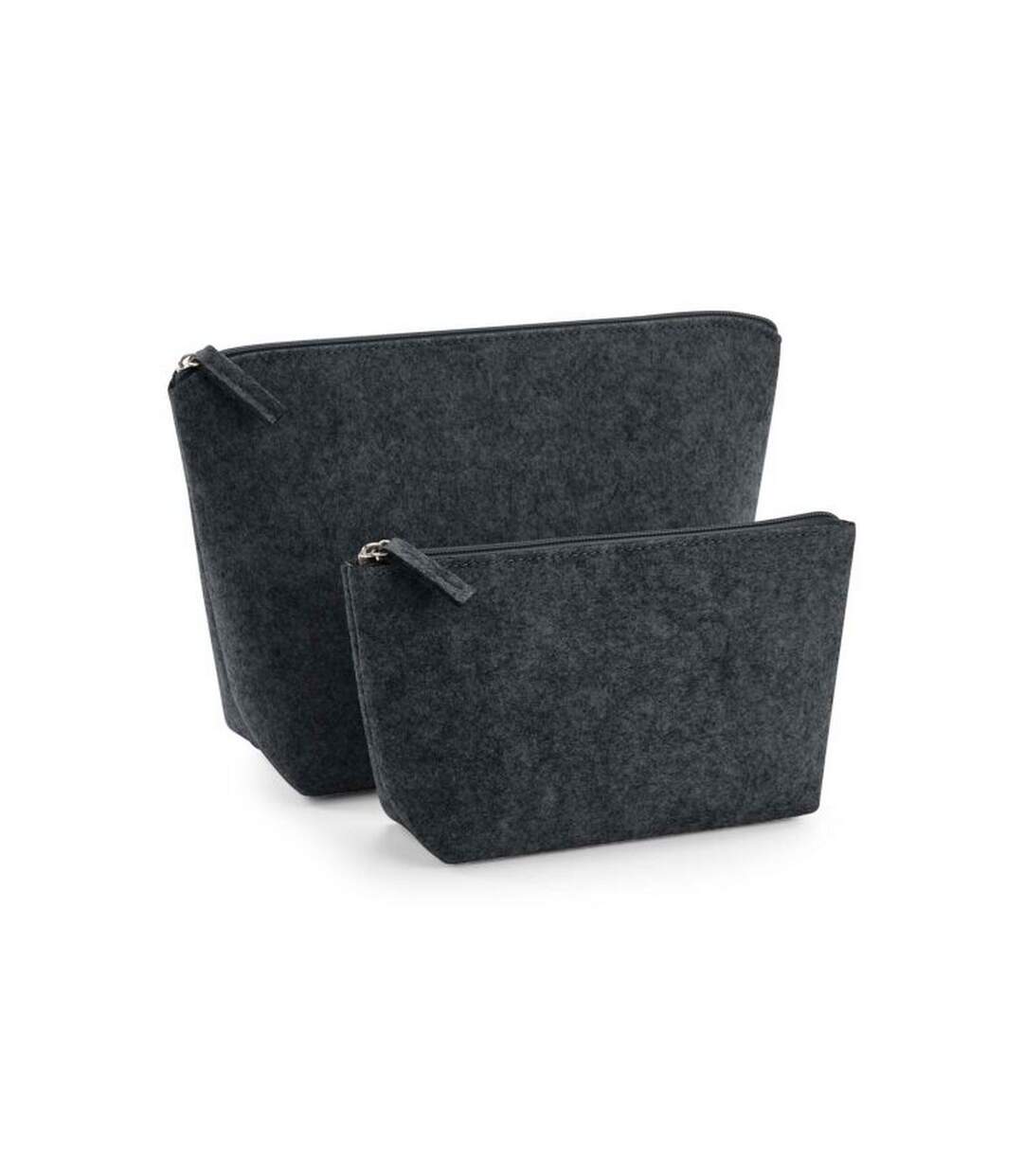 Sac à accessoires 12,5 cm x 6 cm x 16 cm charbon chiné Bagbase-1