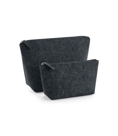 Sac à accessoires 12,5 cm x 6 cm x 16 cm charbon chiné Bagbase Bagbase