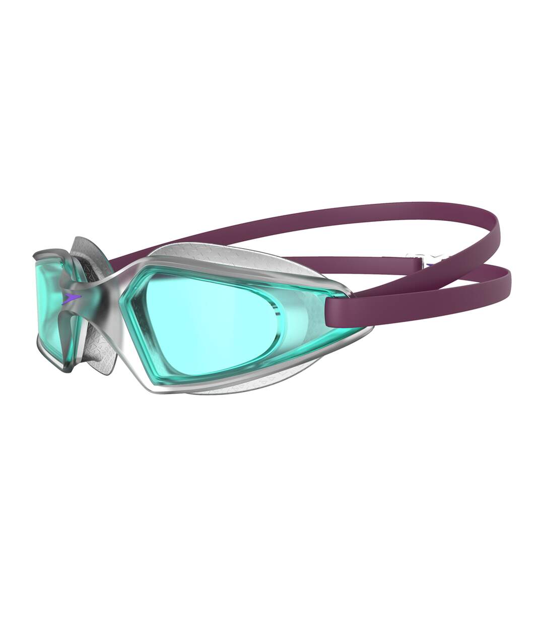 Lunettes De Natation Hydropulse Enfant Prune Sombre Transparent Bleu Clair Speedo-3