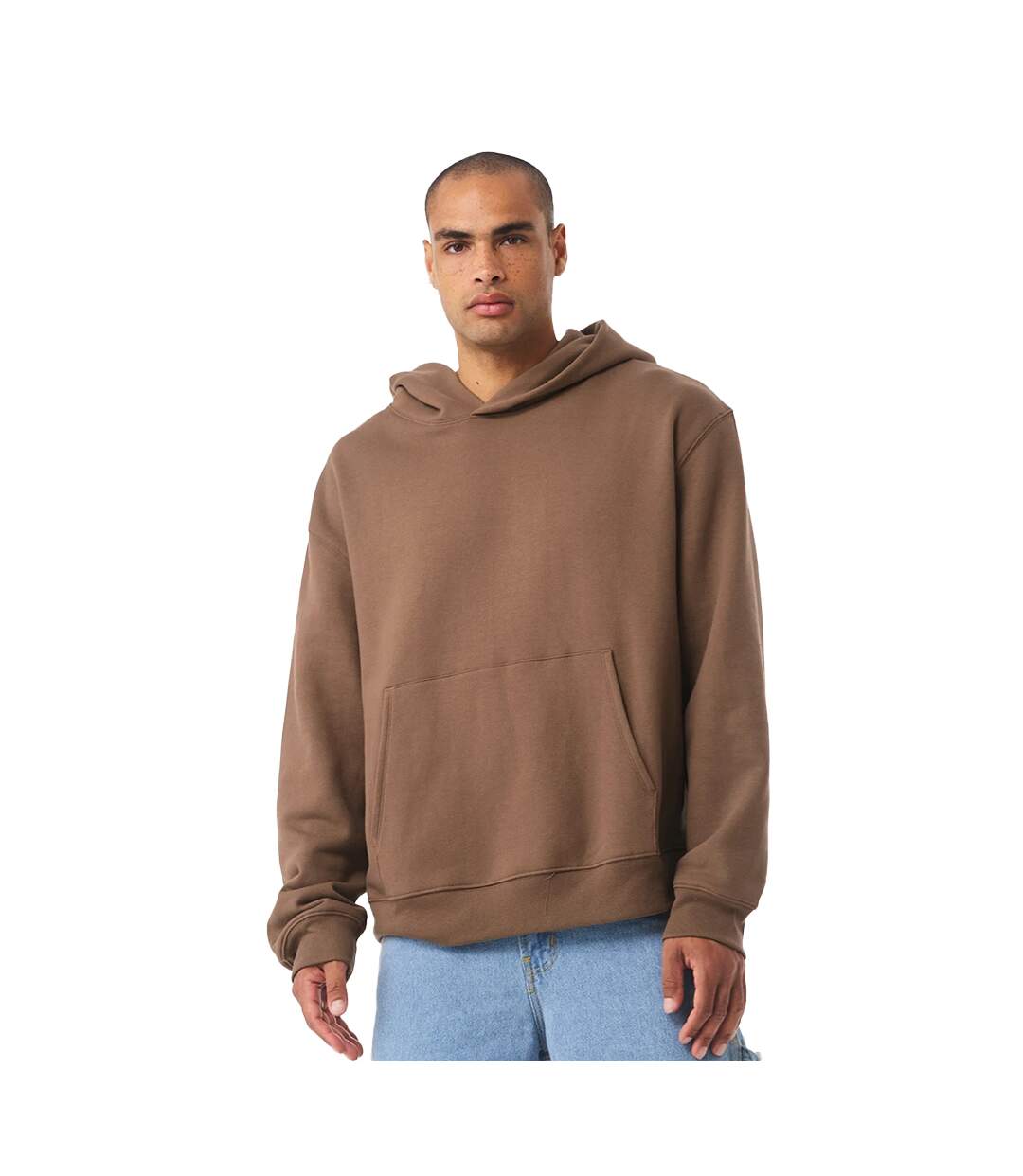 Sweat À Capuche Adulte Vieux Marron Canvas-4