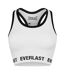 Womens/ladies Logo Cropped Sports Bra White Everlast-2