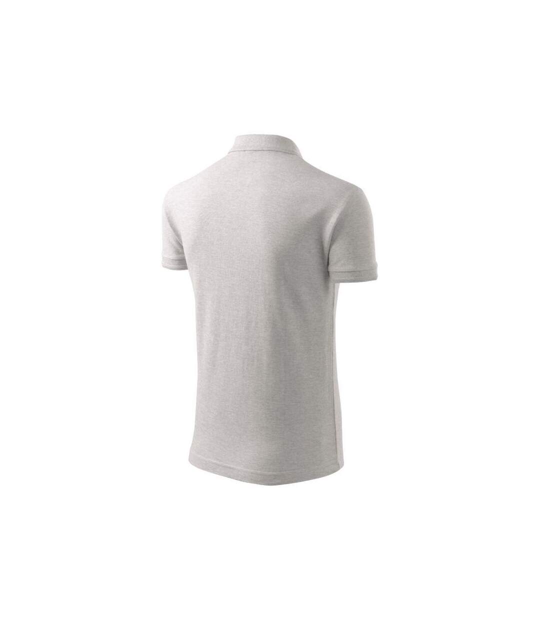 Polo Homme Anthracite Chiné Malfini-4